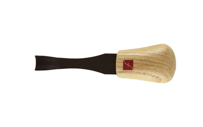 Made in USA • Model FR703 ~ Palm Carving Tool is great for carving smaller sized projects. Handle fits comfortably in the palm for good close control to your work. The blade is made of High Carbon Steel. Cutting edge is hand honed & polished - Palm Gouge - No. 9 Sweep #9 Palm Tool - Sweep #9 x 9/16" (14 mm) wide blade