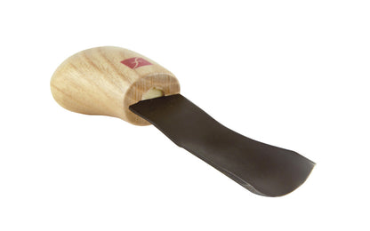 Made in USA • Model FR908 ~ Palm Carving Tool is great for carving smaller sized projects. Handle fits comfortably in the palm for good close control to your work. The blade is made of High Carbon Steel. Cutting edge is hand honed & polished - Palm Gouge - No. 8 Sweep #8 Palm Tool - Sweep #8 x 7/8" (22 mm) wide blade ~ 651646009089