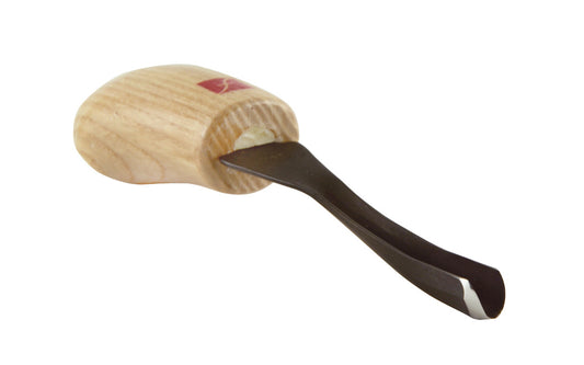 Made in USA • Model FR925 ~ Palm Carving Tool is great for carving smaller sized projects. Handle fits comfortably in the palm for good close control to your work. The blade is made of High Carbon Steel. Cutting edge is hand honed & polished - Palm Gouge - No. 11 Sweep #11 Palm Tool - Sweep #11 x 5/16" (8 mm) wide blade ~ 651646009256