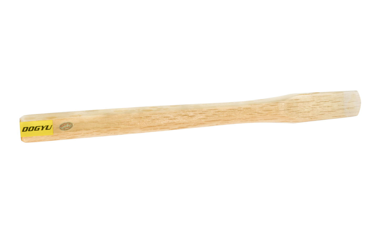 Replacement handle for the Japanese Dogyu Kariwaku Hammer - 495 g model. Wooden handle is made of Japanese White Oak.   Made in Japan. 4962819003701. Model 003701. 