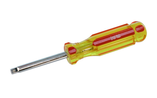 This GreatNeck 1/4" Dr Mechanic's Spinner Handle has a chrome vanadium shaft. High Quality Hi-Impact Acetate Extruded Handle. Made in USA. 076812025333. Model 2100.