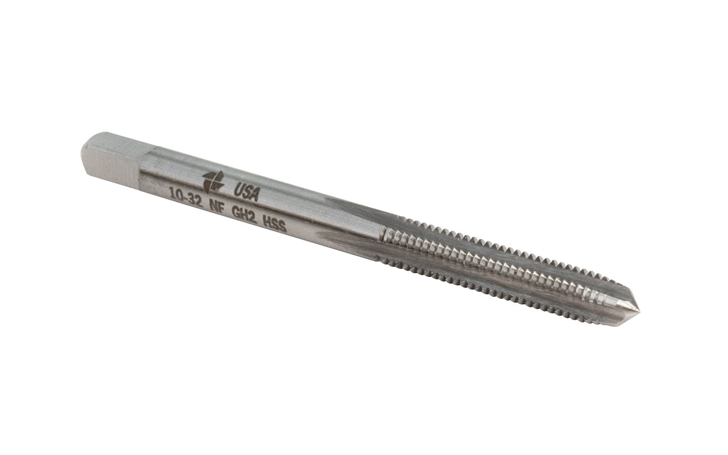 Brubaker Tool 10-32 NF Four-Flute Tap. GH2 HSS Tap - Made in USA