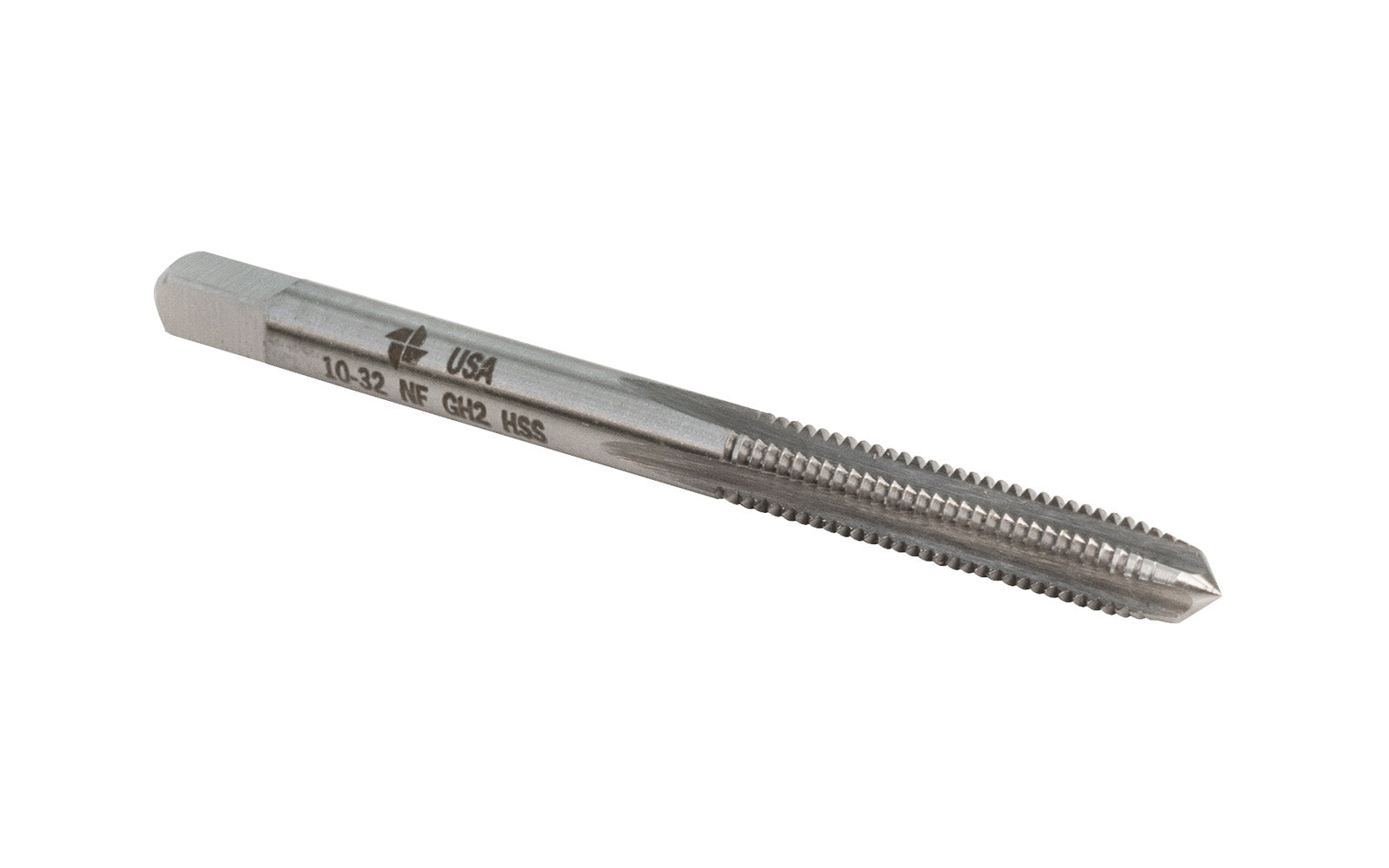 Brubaker Tool 10-32 NF Four-Flute Tap. GH2 HSS Tap - Made in USA