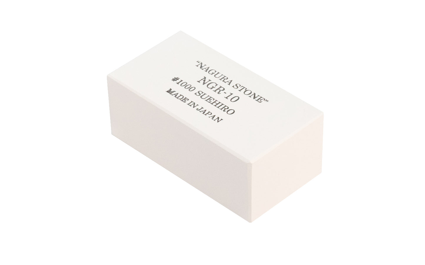 Japanese Suehiro Nagura Stone - 1000 Grit designed for bringing out the distinct characteristic of the whetstone. When used, It creates a slurry on a waterstone & maintains a clean surface & enchances the performance of the whetstone. Gently soak the whetstone surface with enough water before use.  Made in Japan.