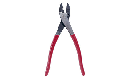 The Klein Tools Crimping & Cutting Tool 1005 crimps both insulated & non-insulated 10-22 AWG terminals & connectors. The tapered nose which is great when working in tight spaces. The wire cutter in the nose specially hardened for long life. Model 1005. Made in USA. 092644742040. Crimping & Cutting Tool for Connectors
