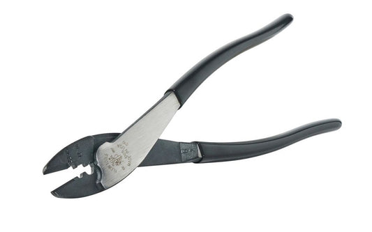 This Klein Tools Crimping & Cutting Tool 1006 is designed for crimping non-insulated solderless terminals & connectors. Wire cutter in nose specially hardened for durability. Crimper crimps non-insulated 10 to 22 AWG solderless terminals & connectors. Model 1006. Made in USA. 092644742064