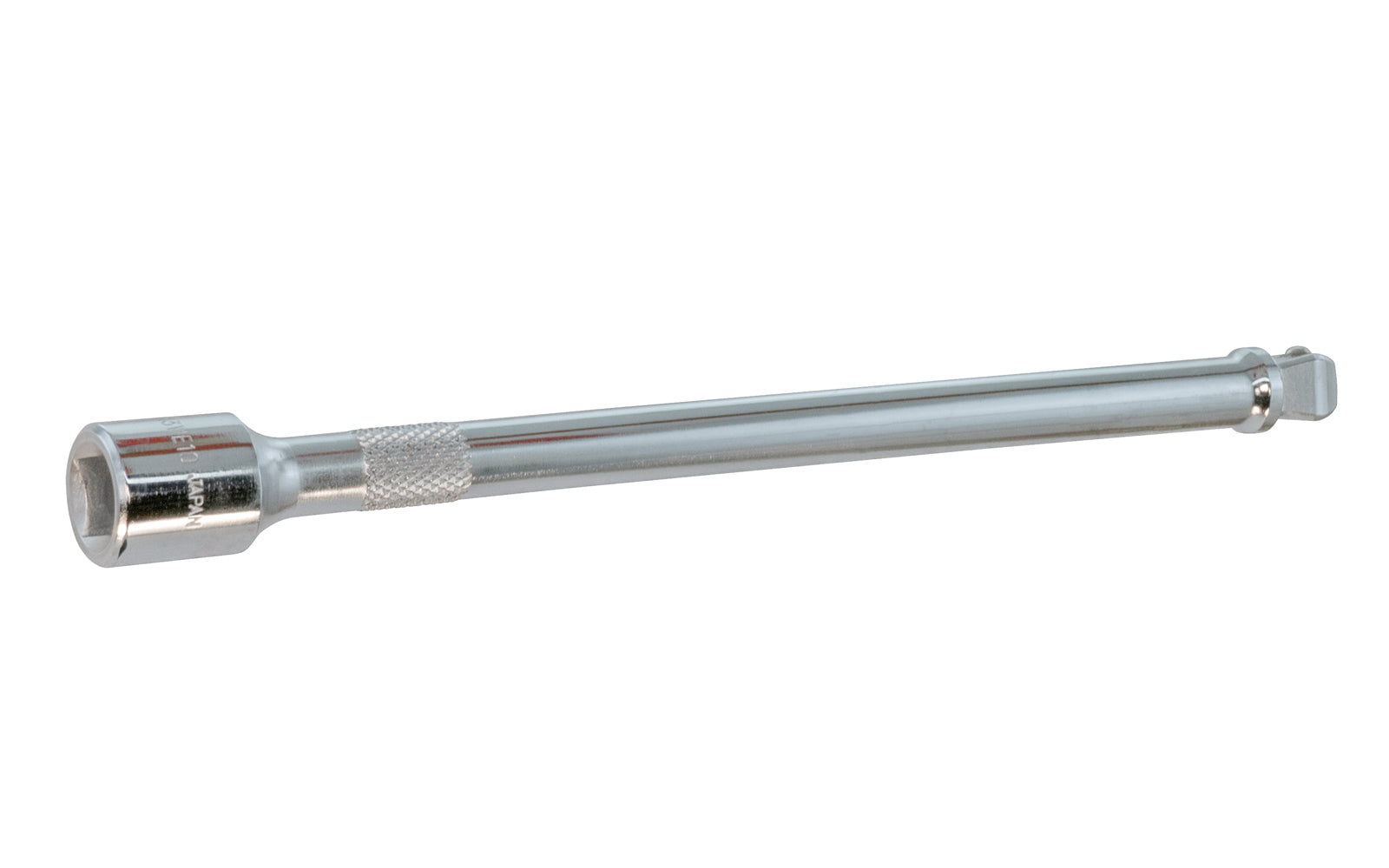 10" Socket Extension 1/2" Wobble Dr. Chrome Vanadium Steel.  Made in Japan. Center Sockets. Made in Japan. 10" length extension. 1/2" drive. Wobble Drive