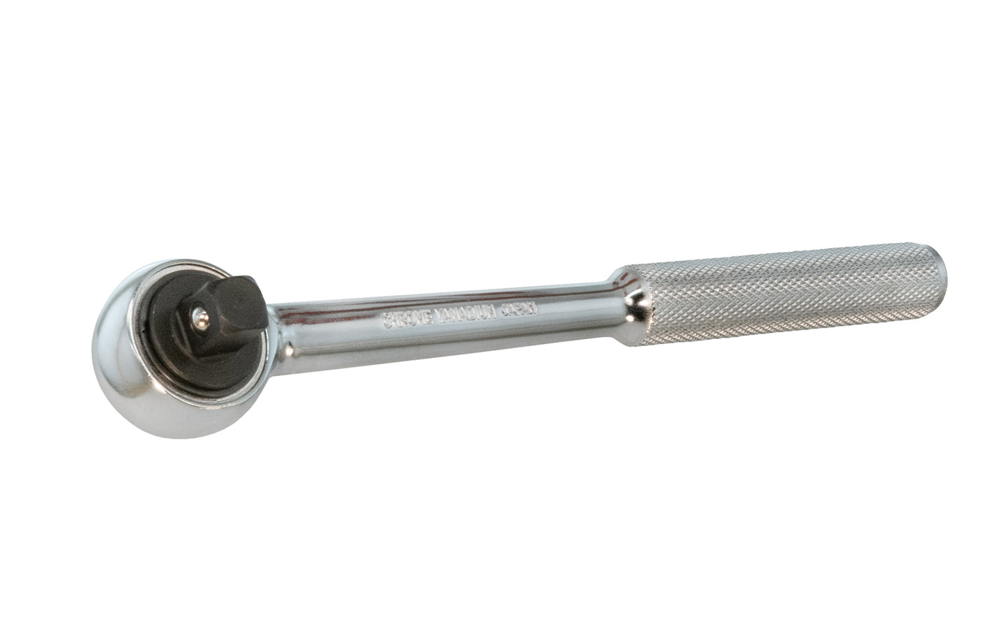 This 10" Ratchet Handle 1/2" Dr. is made of Chrome Vanadium Steel with an etched steel handle for a good grip. Easy change reversible ratchet direction. 10" overall length. 1/2" drive. Japanese Ratchet Handle.   Made in Japan.