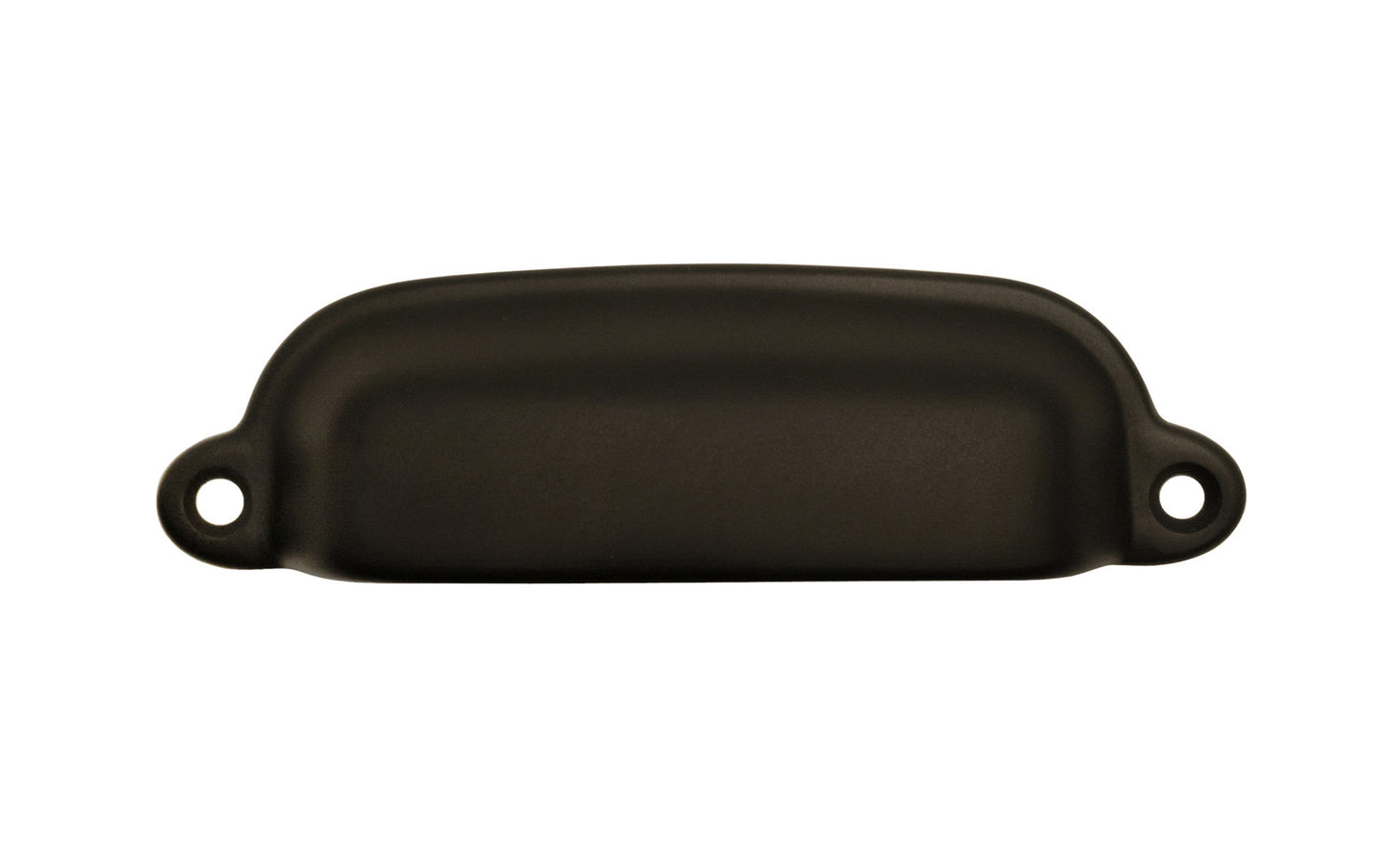 Vintage-style Hardware · Classic Solid Brass Bin Pull ~ 3-3/8" On Centers. Cup bin pull for kitchens & cabinets. 3-3/8" center to center. Solid brass kitchen cabinet bin pull handle. Authentic reproduction hardware. Oil Rubbed Bronze Finish