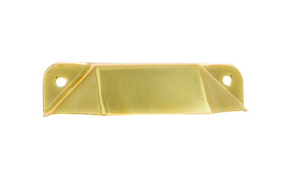 A simple & traditional stamped brass Hoosier utility pull with 2-7/8" on centers. They were made primarily in Indiana (hence the name) by several companies, among them The Hoosier, Sellers, McDougall, Napanee, Wilson, Boone & others. Non-lacquered brass 