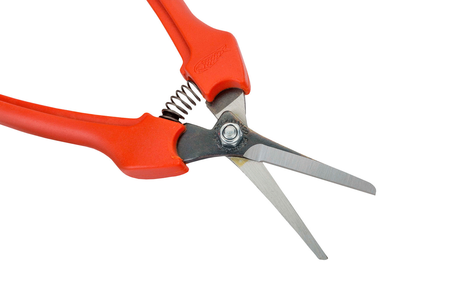 Bahco 11° Angled Harvesting Snips with Fiberglass Handle are a handy harvesting snip, designed for cutting fruit stems & cleaning out fruit bunches. Long & slim blades are slightly bent 11° to facilitate access to hidden stems. Fiberglass reinforced plastic handles. Made in France. Model P123-19-BULK30. 7311518172336