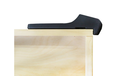 FastCap 15° Drawer Drilling Jig (DDJ) will increase the speed & quality when attaching 5-piece shaker drawer fronts. The DDJ allows you to drill a pilot hole at PRECISELY a 15° angle through the corner of the drawer. FastCap Model 15DDJ. Durable bushings inside jig