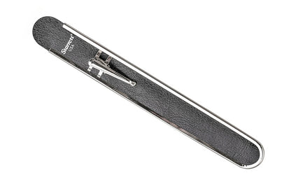 The Starrett vinyl case with clip for 1/2" (12.7mm) Wide Rules. Metal-bound edges.  Made in USA. EDP 55433. 049659554335
