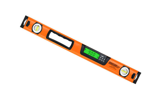 Johnson Level Digital Box Level with Bag ~ 1760-2400 - 24" long level. High accuracy +0.1° at 0°/90°. Includes soft carrying bag for level. Dust proof & water resistant. 049448176021. Rigid box frame resists deflection & twist. Angle inclination measurement (degrees, percent, in/ft (fractional), in/ft (decimal), mm/m)