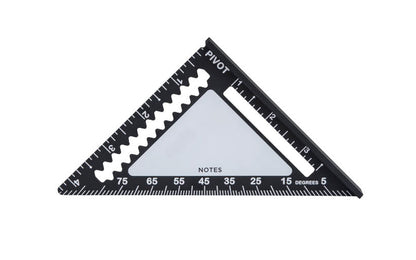 Johnson Level Model 1904-0450. Solid aluminum body with CNC machined edges for greater accuracy & durability. EZ Read laser etched high visible graduations & numbers. 1/4" & 3/8" dual heel sizes for quick & easy marking. Anti-glare protective coating. 2x4 board dimension markers. Johnson finish square. 049448904044