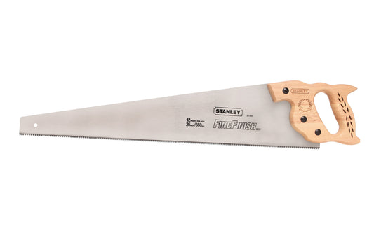 Stanley Tools 26" "SharpTooth"  Heavy Duty Hand Saw is a multipurpose utility saw that's great for cutting all wood types, MDF, drywall, PVC, etc. It has sharp triple-ground teeth & is induction hardened for long lasting sharpness. Hardwood handle provides comfort & control. Smooth Cut 11 TPI. Model 20-065. 26” long blade