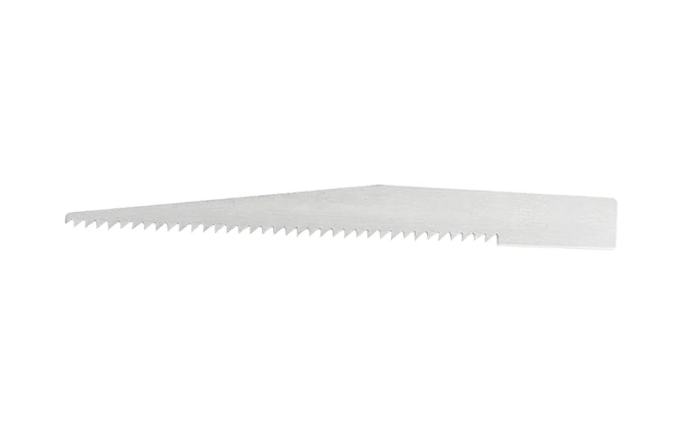 Excel #27 Saw Blades - 5 Pack. Great for use brass tube, solid rod stock, plastic, wood, soft or thin metals, balsa wood, forge world resin, cork, foam, card-stock, pumpkin carving, etc. Fits K2,  K5,  K6 Excel Knives. Made by Excel Blades.  Made in USA. 