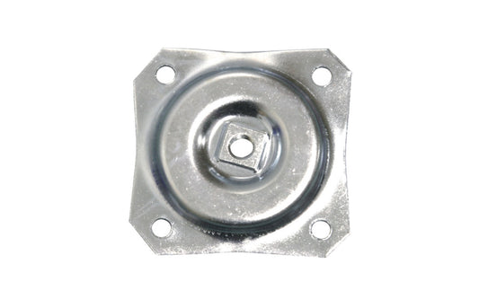 This straight top plate for furniture hardware allows for attaching wooden table legs & bun feet to furniture. Great for building from scratch, or restoring an old favorite. Heavy-gauge non-rust steel. 5/16"-18 TPI center hole. Includes four screws. One plate in pack. Made by Waddell Mfg. Model 2751. 038453027510
