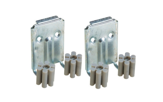 Spring-loaded clip holds tool handles in place. Great for organizing brooms, tools, shovels, etc. Vinyl-coated tips. 009326208787
