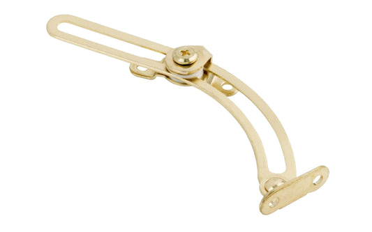 This friction lid support is designed to support lids on boxes & chests at least 2-1/2" deep. Designed for right side mounting. Tension can be adjusted to hold the lid in any position & to help prevent slamming. Made of steel material with a brass finish. One support. National Hardware Model No. N208-652. 038613208650