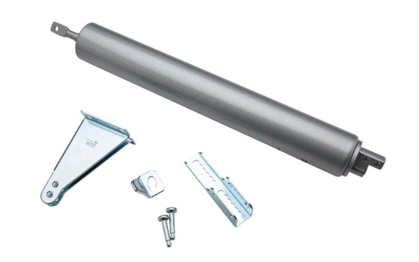 This heavy duty door closer is designed for wood or metal screen / storm doors up to 1-3/8" thick. Adjustable closing speed.  Made of steel material. Sold as one per pack. Made by National Hardware. Aluminum Finish