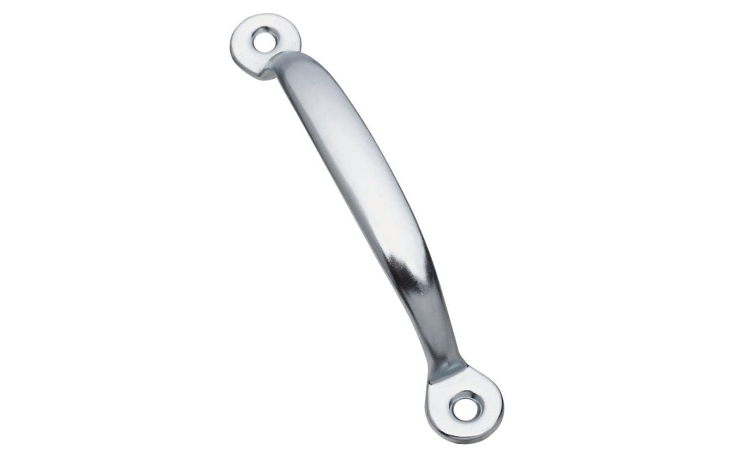 This zinc-plated utility pull is designed for use on screen doors, & other applications. Includes fasteners. Made of steel material with zinc plated finish. 4-3/4" overall size. National Hardware Model N117-713.