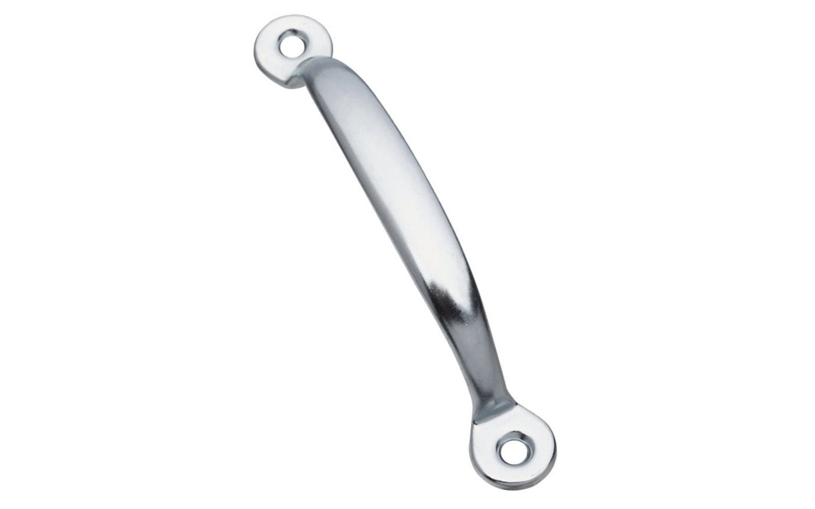 This zinc-plated utility pull is designed for use on screen doors, & other applications. Includes fasteners. Made of steel material with zinc plated finish. 4-3/4" overall size. National Hardware Model N117-713.