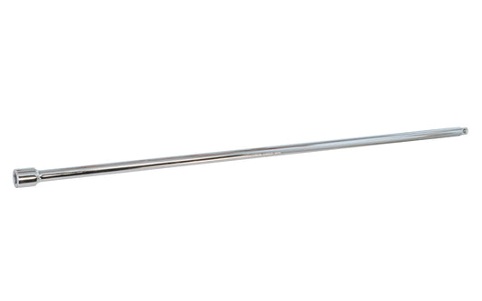 24" Socket Extension 3/8" Dr. Chrome Vanadium Steel.  Made in Japan. Center Sockets. Made in Japan. 24" length extension. 3/8" drive