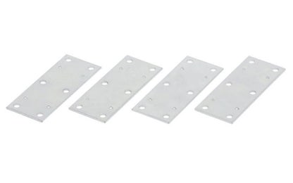 These 3-1/2" x 1-3/8" zinc plated mending plates are for reinforcing, attaching, connecting & splicing panels & industrial applications. Made of steel material with a zinc plating. 4 Pack. National Hardware Model N220-111. 038613220119. Plated to withstand weather conditions & prevent corrosion. 
