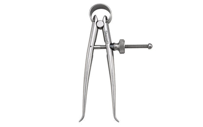 Starrett 3" Toolmakers Inside Caliper ~ 274-3. Designed for toolmakers and all good mechanics who require finer adjustment and better balance so a more sensitive feel can be obtained. Fulcrum stud is hardened. EDP Model 51301. Made in USA.