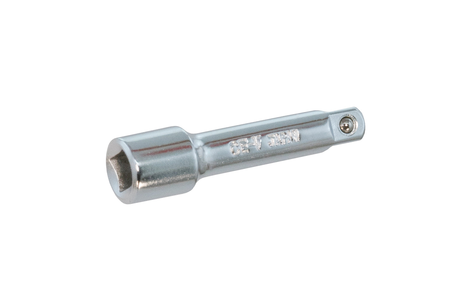 2" Socket Extension 1/4" Dr. Chrome Vanadium Steel.  Made in Japan. Center Sockets. Made in Japan. 2" length extension. 1/4" drive