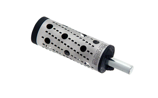 Made in USA - Microplane Rotary Blade - Model 30043 ~ 1" blade diameter - 5/16" Shank Shaft - Use with either drill press or a hand drill - Recommended 1000-2000 RPM - 2-3/8" blade length - Sharp teeth shaves the wood with minimal clogging or heat buildup - Rotary Shaver - Shape with control & precision - Drum Rasp Shaver