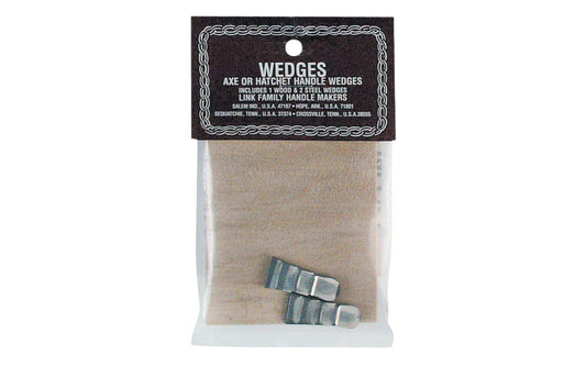 Wood & Steel Wedge for 2-1/4 lb. to 4 lb. Axes. Vaughan & Bushnell Mfg. Made in USA.