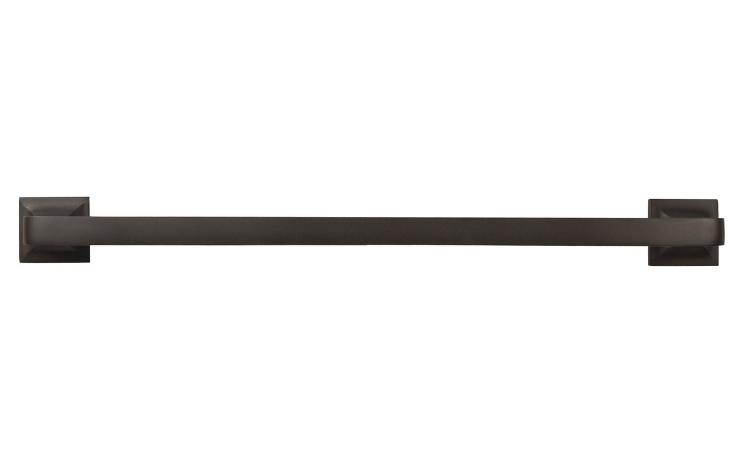Vintage-style Hardware · Traditional Arts & Crafts style Large Solid Brass Handle ~ 8" On Centers. Made of high quality solid brass ~ 8" spacing of screw holes ~ May be mounted horizontally or vertically. Traditional Arts and Crafts style. Square bases. Oil Rubbed Bronze Finish