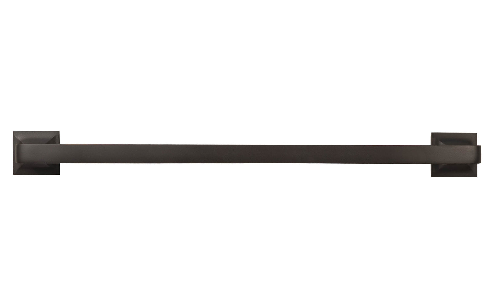 Vintage-style Hardware · Traditional Arts & Crafts style Large Solid Brass Handle ~ 8" On Centers. Made of high quality solid brass ~ 8" spacing of screw holes ~ May be mounted horizontally or vertically. Traditional Arts and Crafts style. Square bases. Oil Rubbed Bronze Finish
