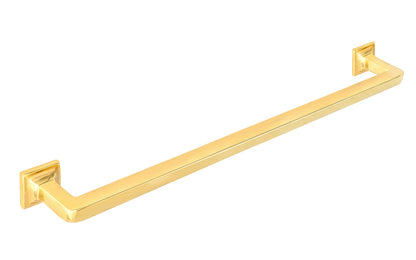 Vintage-style Hardware · Traditional & classic Arts & Crafts Large Solid Brass Handle ~ 12" On Centers ~ Made of high quality solid brass ~ 12" spacing of screw holes ~ May be mounted horizontally or vertically. Arts and Crafts style handle. Unlacquered Brass. Non-Lacquered Brass (will patina over time)