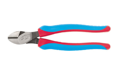 Channellock 8-1/4" Diagonal Cutting Pliers "Code Blue XLT". Model 338CB. Forged high carbon U.S. steel for maximum strength & durability is specially coated for rust prevention. Precision-machined knife & anvil style cutting edges ensure superior performance & longevity. Diagonal Cutters. Made in USA.
