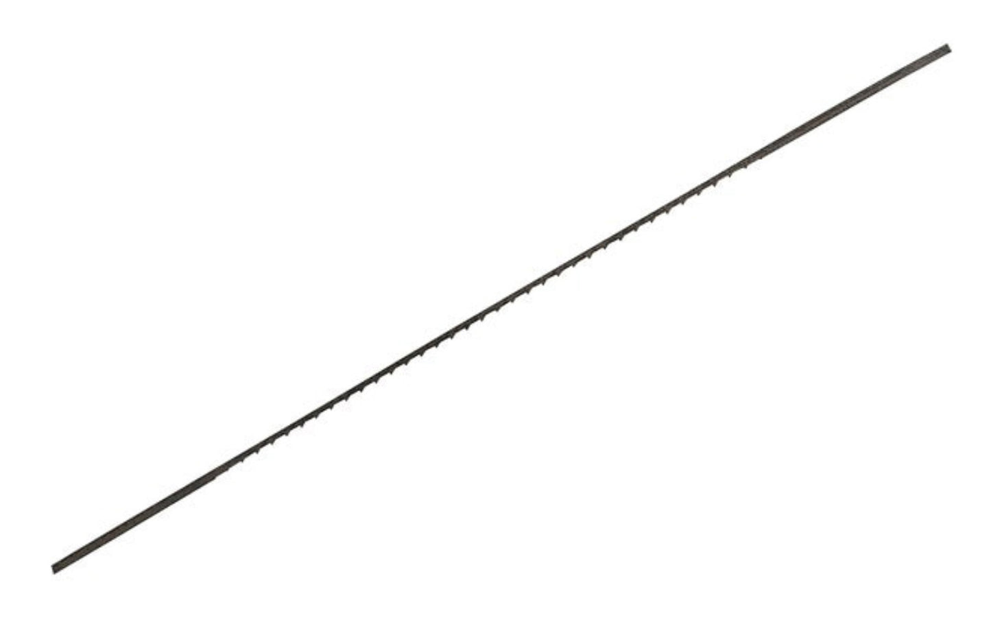 Olson 5" Plain End Scroll Saw 12.5 TPI Blades - 6 PC Set. For tight radius work in thin materials 1/8" & thicker. Cuts fast, provides good ship clearance & smooth finish.  Made in Germany. Model FR44600. 012373446002