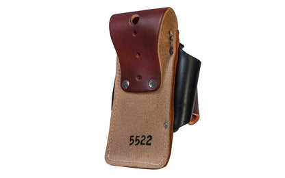 Made in USA - Occidental Leather 4-in-1 holder provides 4x the tool capacity in the space of one holder. Holders for tape, lumber crayon or screw driver, pencil - Riveted - Hammer Holster - Hand Made - 759244305807 - 4-in-1 Tool Holder Holster - Model 5522 - Fits up to a 3" work belt - Made of sturdy genuine leather
