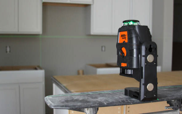 Model No. 40-6674 · Projects three self-leveling 360° planes of laser light for total jobsite coverage ~ GreenBrite Technology - 400% more visible than red lasers. Manual mode allows unit to tilt at extreme angles. Multi-functional magnetic base provides strong hold that will not slide. With battery pack.  049448066742