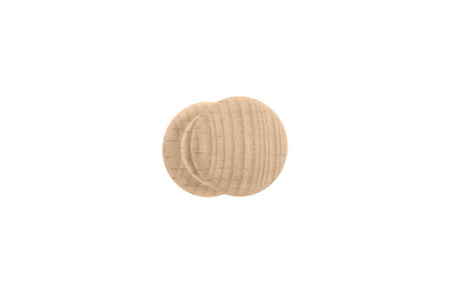 Traditional & Classic Small Shaker Beech Knob with Tenon. Made of unfinished solid beech wood, these wood knobs have a smooth & attractive look & feel. Wooden shaker knob for cabinets, drawers, & furniture. Old style Beechwood Shaker Knob. Wood Shaker Cabinet Knob. 11/16" diameter size knob.