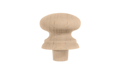 Traditional & Classic Shaker Beech Knob with Tenon. Made of unfinished solid beech wood, these wood knobs have a smooth & attractive look & feel. Wooden shaker knob for cabinets, drawers, & furniture. Old style Beechwood Shaker Knob. Wood Shaker Cabinet Knob. 1-3/8" diameter size knob.