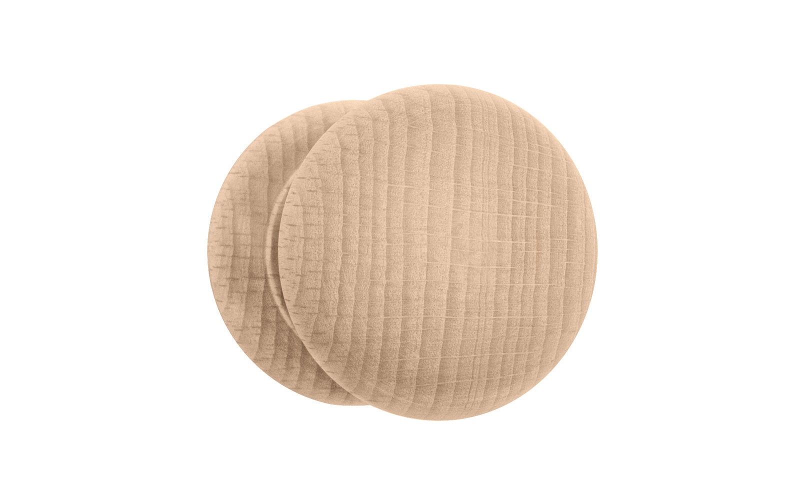 Traditional & Classic Shaker Beech Knob with Tenon. Made of unfinished solid beech wood, these wood knobs have a smooth & attractive look & feel. Wooden shaker knob for cabinets, drawers, & furniture. Old style Beechwood Shaker Knob. Wood Shaker Cabinet Knob. 1-7/8" diameter size knob.