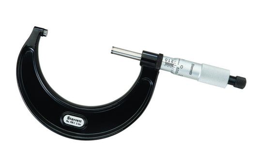 Starrett 436.1XRL-3 Outside Micrometer. Starrett 436.1 Outside Micrometer features ratchet stop, lock nut, and carbide face, and .001" Grad, Ratchet Stop, Lock Nut, Carbide Faces. EDP 68011. 436.1XRL-3