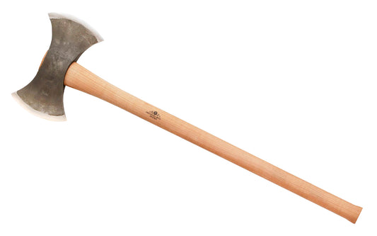 Gransfors Bruk Double Bit Working Axe ~ Made in Gränsfors, Sweden · No. 490-2 Model ~ Made of high quality Swedish steel ~ Hand-forged with excellent craftsmanship ~ Razor-sharp edge ~ Since 1902