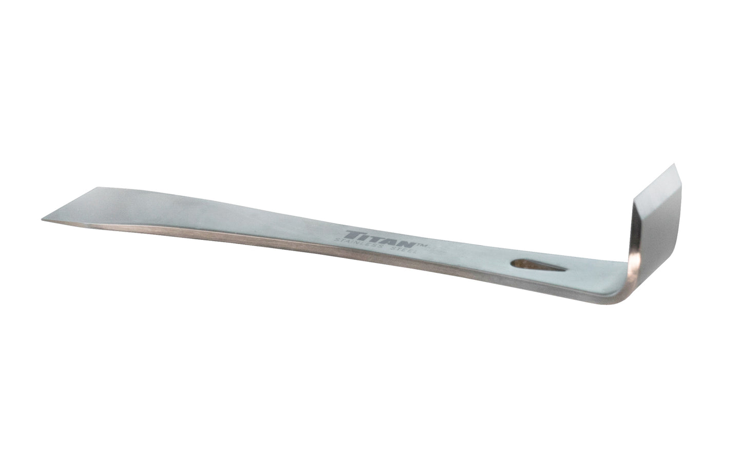 Titan Tools 5-1/2" Mini Pry Bar & Scraper. The bar is great for scraping, lifting & prying smaller objects, & removing smaller nails. Beveled scraper edges. Model 11505. 802090115059