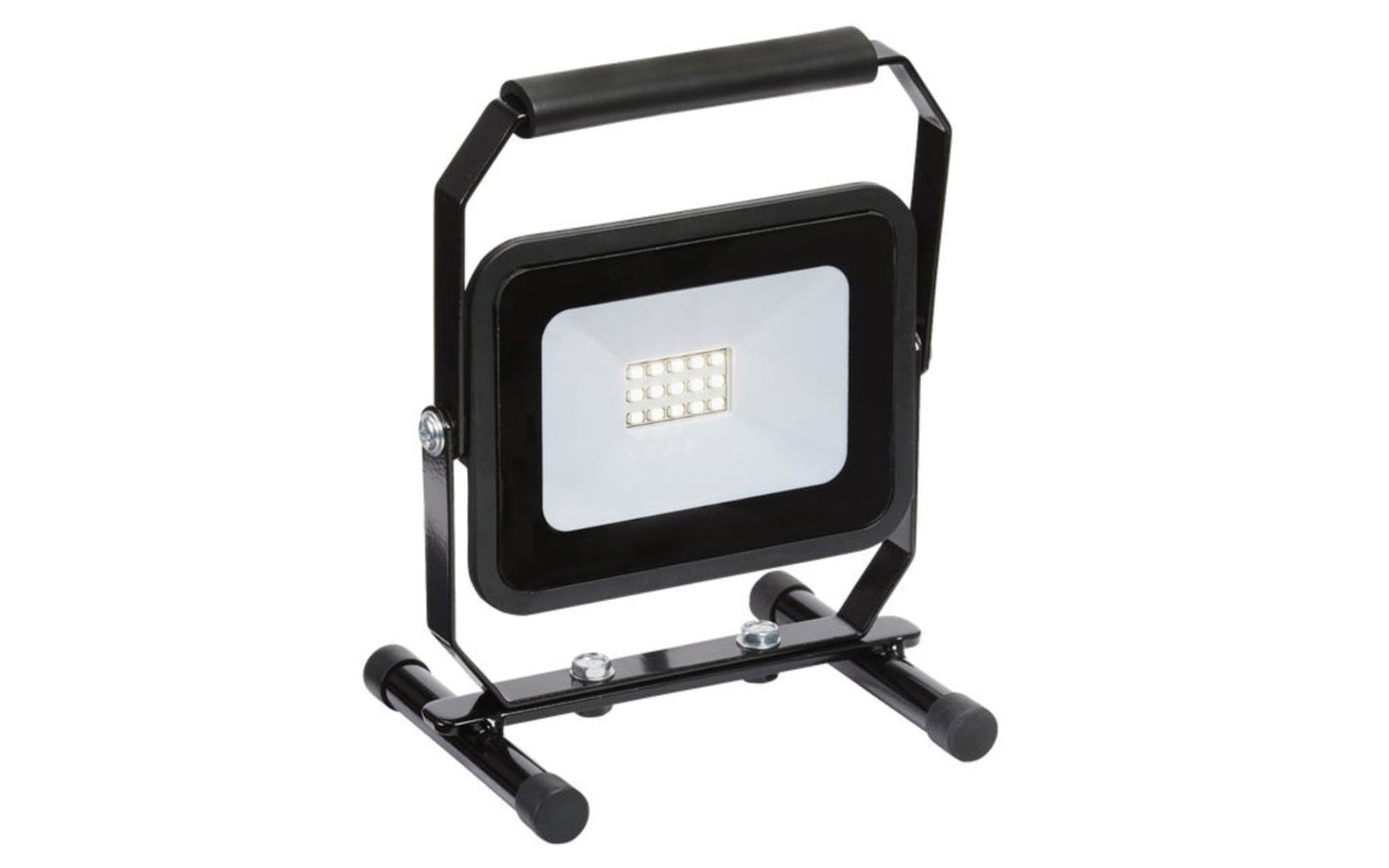 LED Work Light - 1000 Lumens. Durable and bright LED (light emitting diode) portable work light. Ideal for a job site or work area. Features a rugged steel H-stand and an adjustable head to direct light where it is needed. Includes a long 5-foot power cord for convenience.