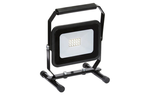 LED Work Light - 1000 Lumens. Durable and bright LED (light emitting diode) portable work light. Ideal for a job site or work area. Features a rugged steel H-stand and an adjustable head to direct light where it is needed. Includes a long 5-foot power cord for convenience.
