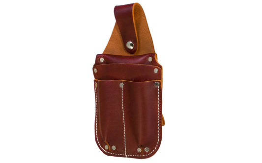 Occidental Leather 4-pocket Organizer Caddy ~ 5057 - Fits up to 2" work belt - Fits in your pocket - Leather Pocket Organizer - Riveted - Holster - Hand Made - Leather - Occidental Holder - Occidental Leather Pocket Caddy - Tool Holder - Ideal for small repair work, shop workers, gardeners, farm repair, & cabinetmakers - Fits in front or rear pockets