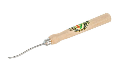 Model 5320-05. 0.5 mm Micro Carving Curved Deep Gouge made by Two Cherries in Germany. #11 Sweep. Curve in the length of the blade with the cutting bevel on the outside. Micro gouge is great for fine detail carving. No. 11 Sweep deep curved micro gouge. High carbon steel micro chisel. Made in Germany. 4016649398404